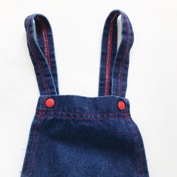 Vintage Ruffniks denim bubble romper 3m/fit 6-12m - Picture 2 of 5